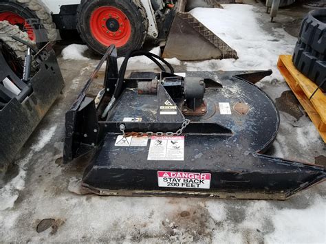 mini skid steer brush hog|mini skid steer mower.